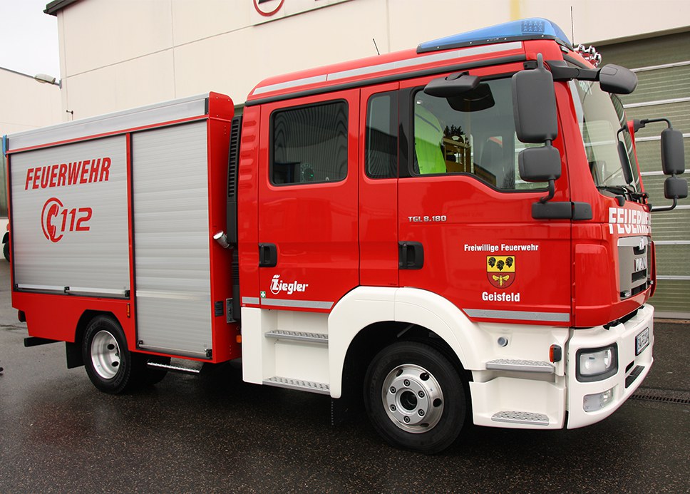 ZIEGLER TSFW an die FF Geisfeld — ZIEGLER Feuerwehrfahrzeuge